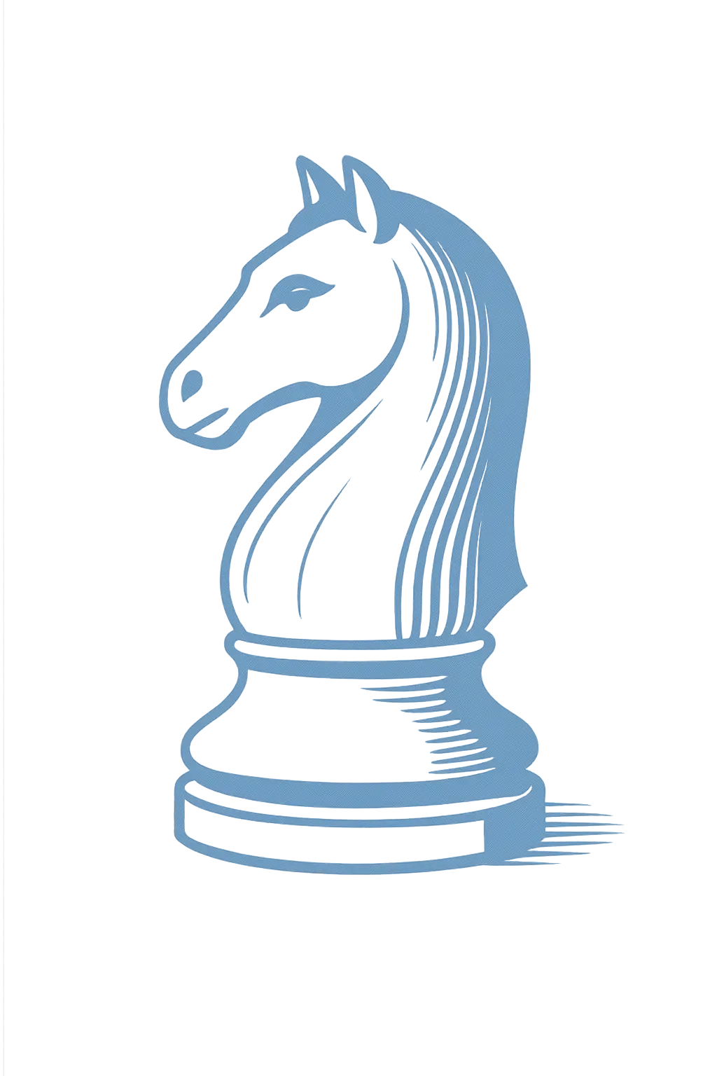 a chess board knight signifying strategic thought and that we are keen pieces