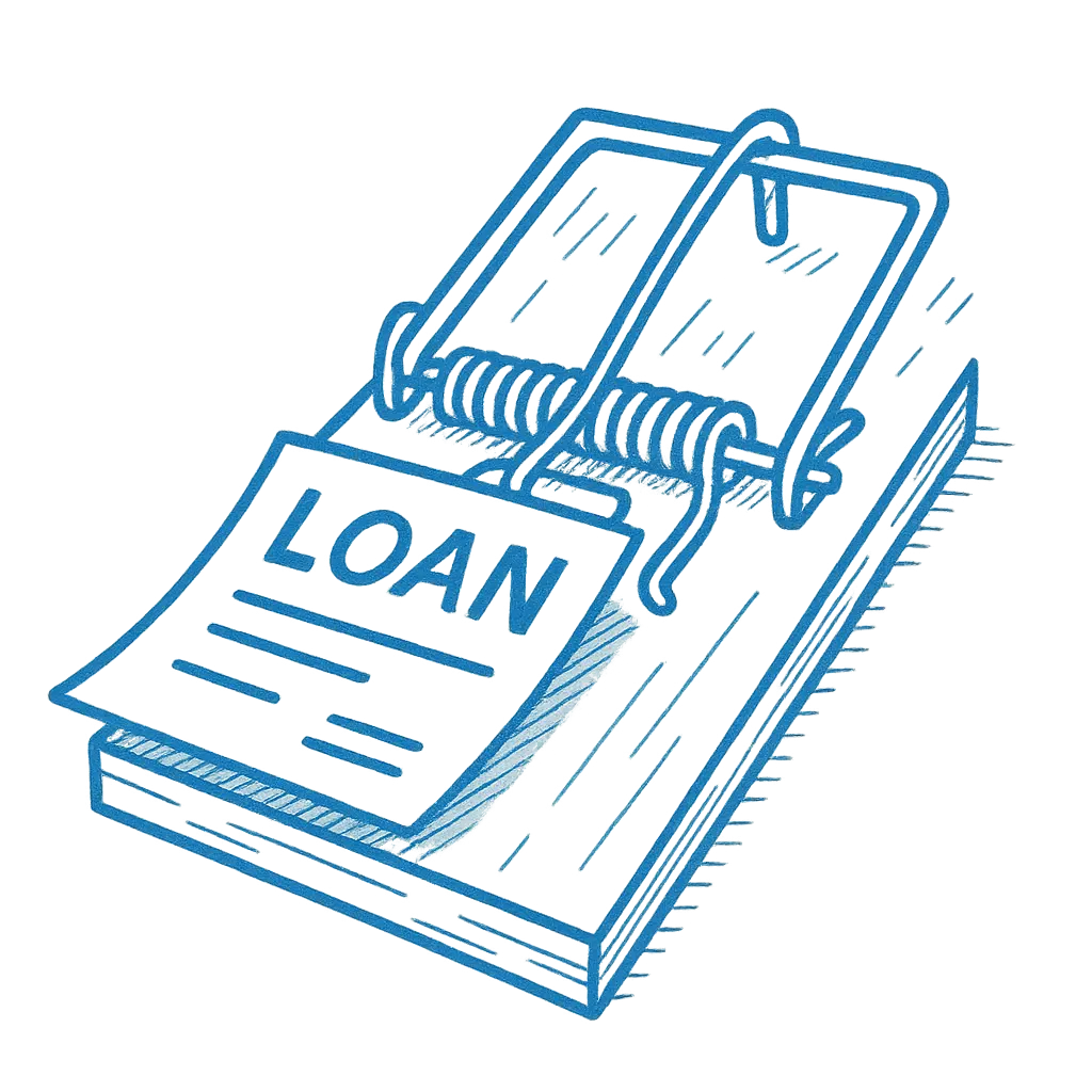 loan in a mouse trap signifying no trapping motivated business owners