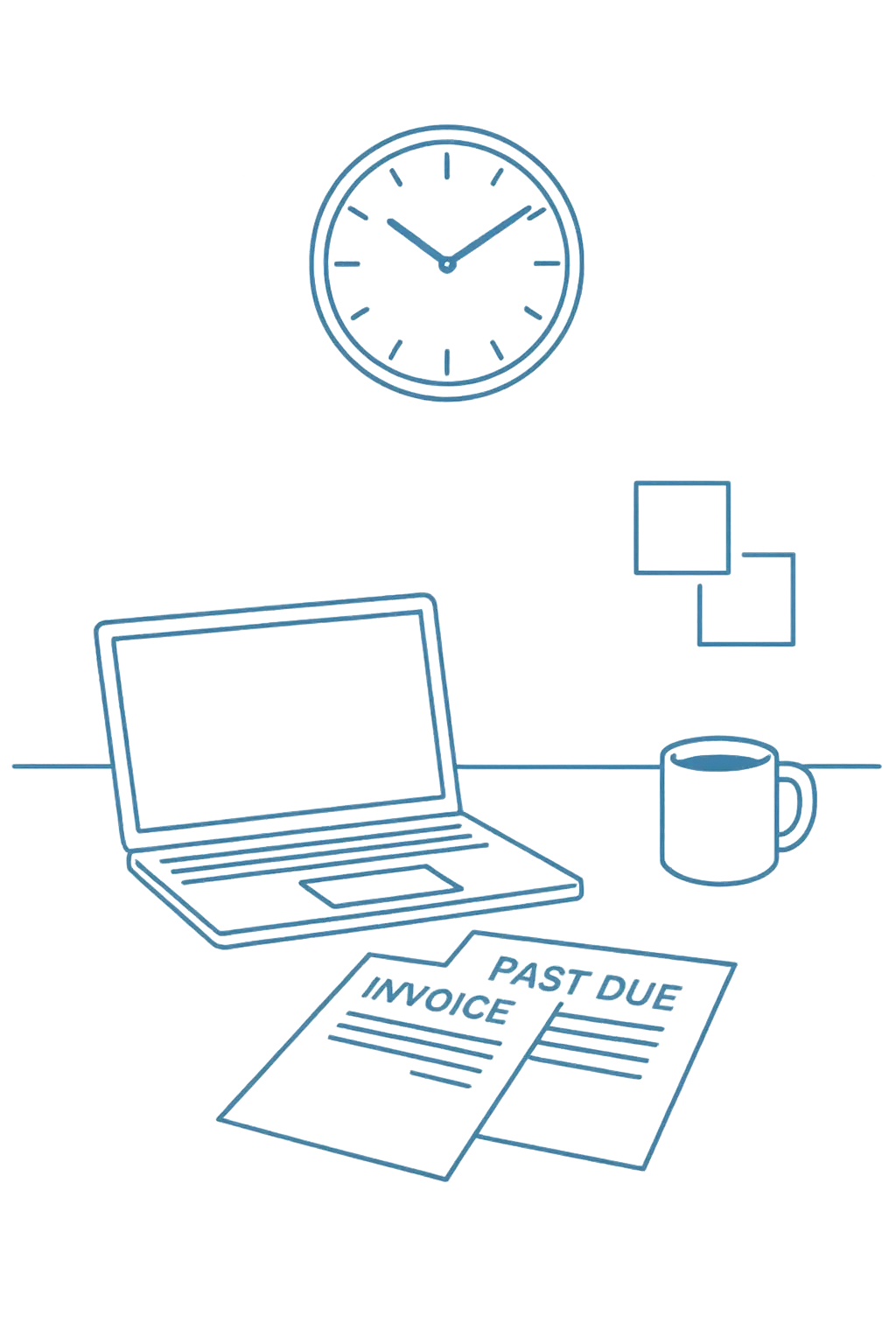 a clock on wall indicating time pressure